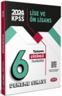 Data Yaynlar 2024 KPSS Lise n Lisans 6 Deneme