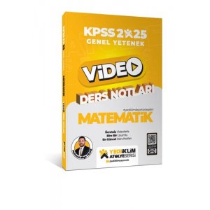 Yediiklim Yaynlar 2025 Atlye Serisi Genel Yetenek Matematik Video Ders Notlar