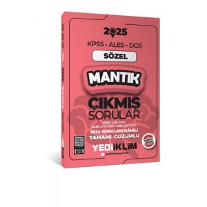 Yediiklim Yaynlar 2025 KPSS ALES DGS Szel Mantk km Sorular ve zmleri