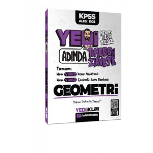 Yediiklim Yaynlar KPSS-ALES-DGS Yedi Admda Temelden Zirveye Geometri Video Konu Anlatml Video zml Soru Bankas